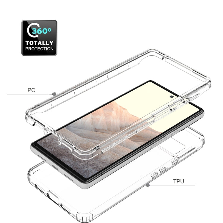 For Google Pixel 6 High Transparency Two-color Gradient PC + TPU Phone Protective Case