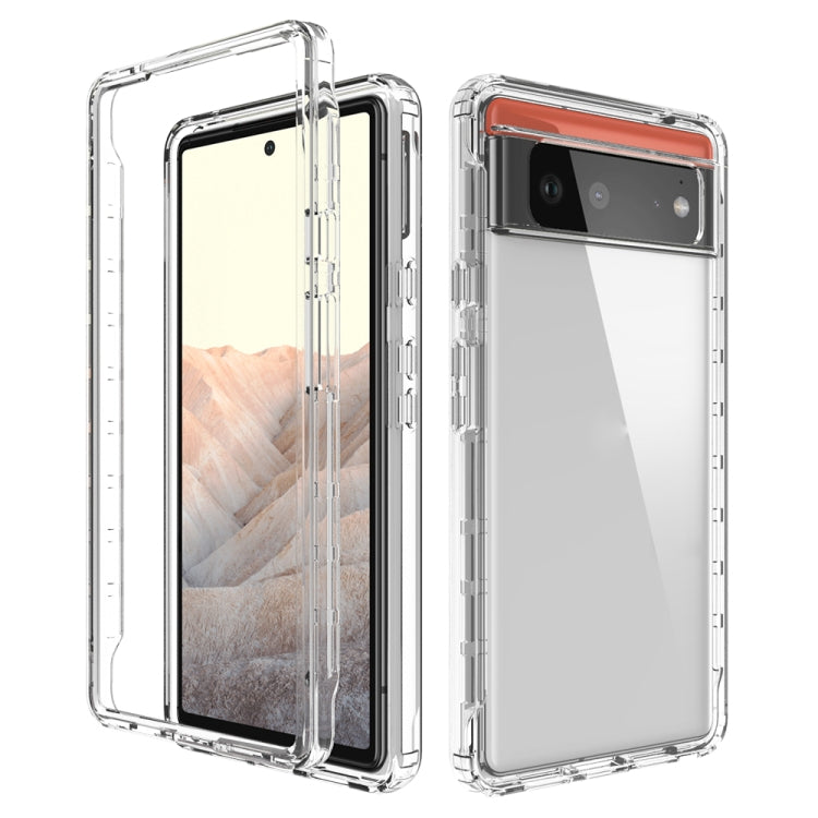 For Google Pixel 6 High Transparency Two-color Gradient PC + TPU Phone Protective Case
