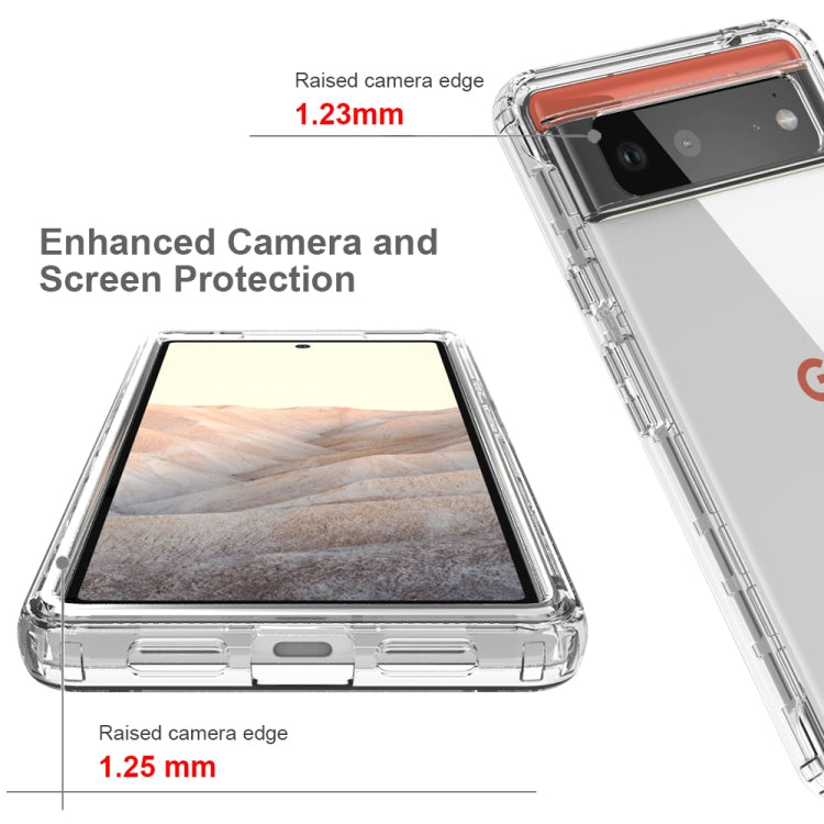 For Google Pixel 6 High Transparency Two-color Gradient PC + TPU Phone Protective Case