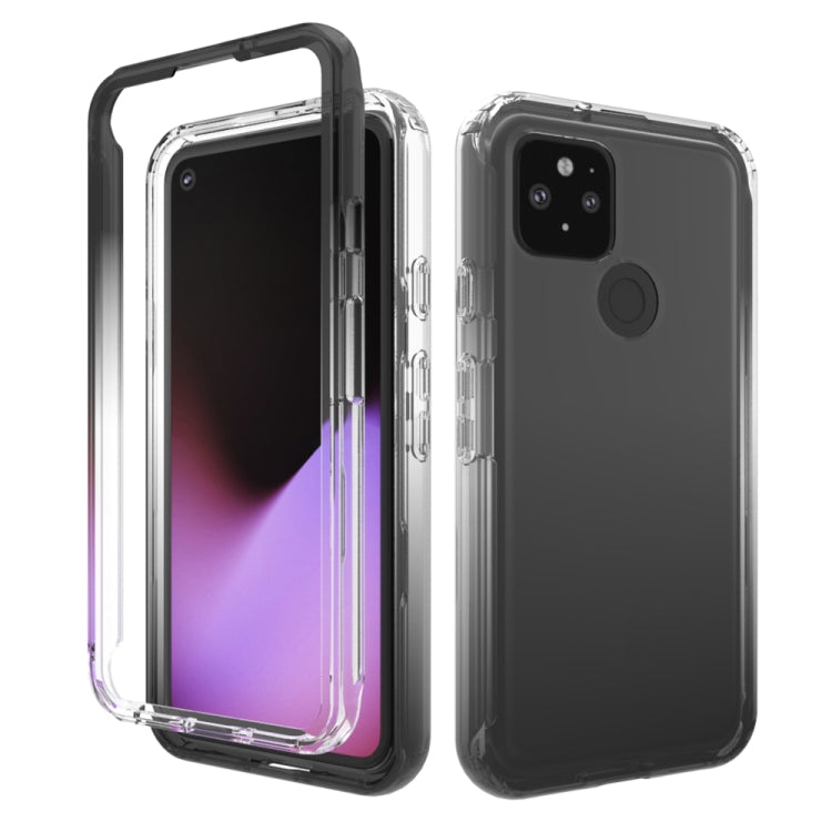 For Google Pixel 5 High Transparency Two-color Gradient PC + TPU Phone Protective Case