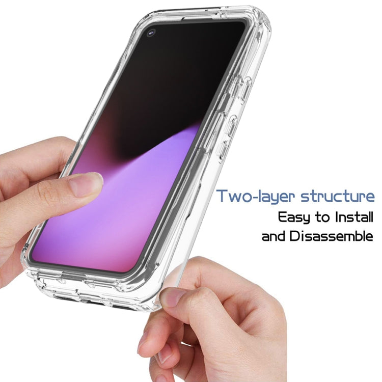 For Google Pixel 5 High Transparency Two-color Gradient PC + TPU Phone Protective Case
