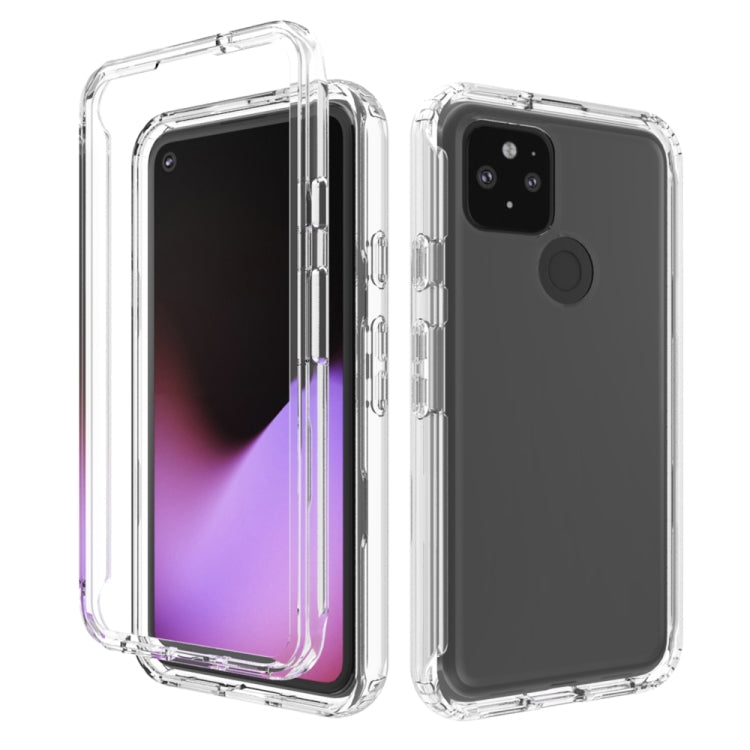 For Google Pixel 5 High Transparency Two-color Gradient PC + TPU Phone Protective Case