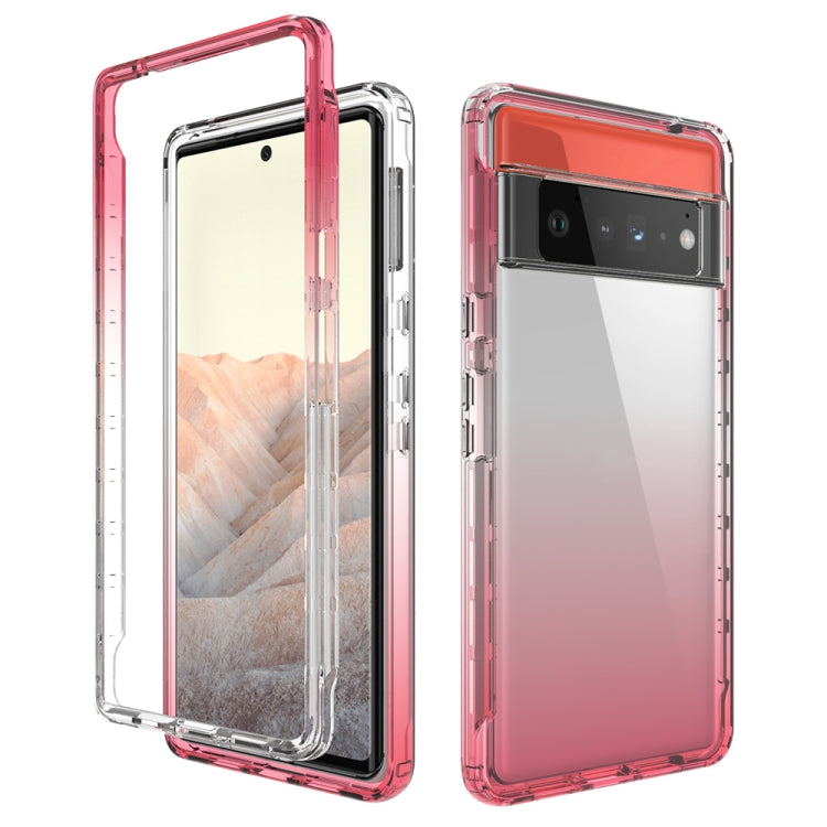 For Google Pixel 6 Pro High Transparency Two-color Gradient PC + TPU Phone Protective Case