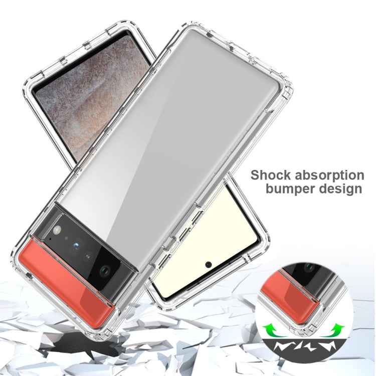 For Google Pixel 6 Pro High Transparency Two-color Gradient PC + TPU Phone Protective Case