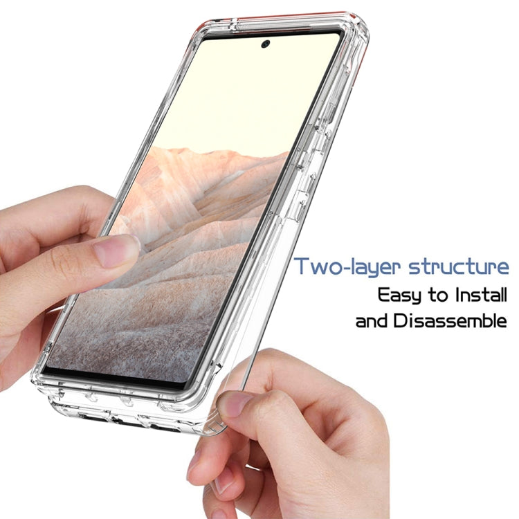 For Google Pixel 6 Pro High Transparency Two-color Gradient PC + TPU Phone Protective Case