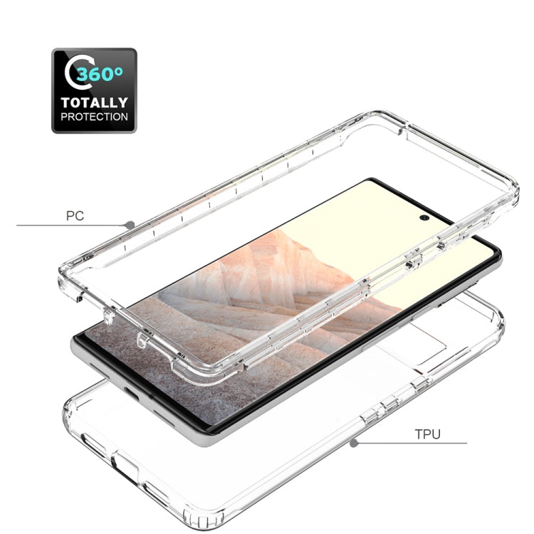For Google Pixel 6 Pro High Transparency Two-color Gradient PC + TPU Phone Protective Case