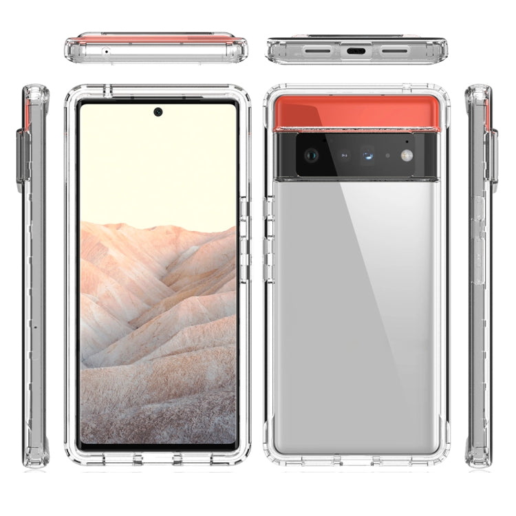 For Google Pixel 6 Pro High Transparency Two-color Gradient PC + TPU Phone Protective Case