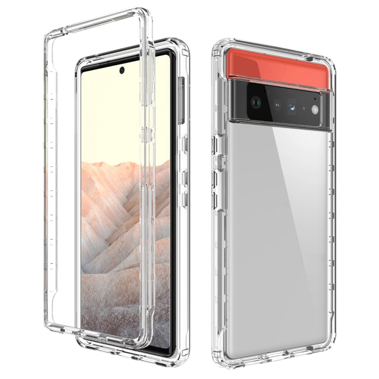 For Google Pixel 6 Pro High Transparency Two-color Gradient PC + TPU Phone Protective Case