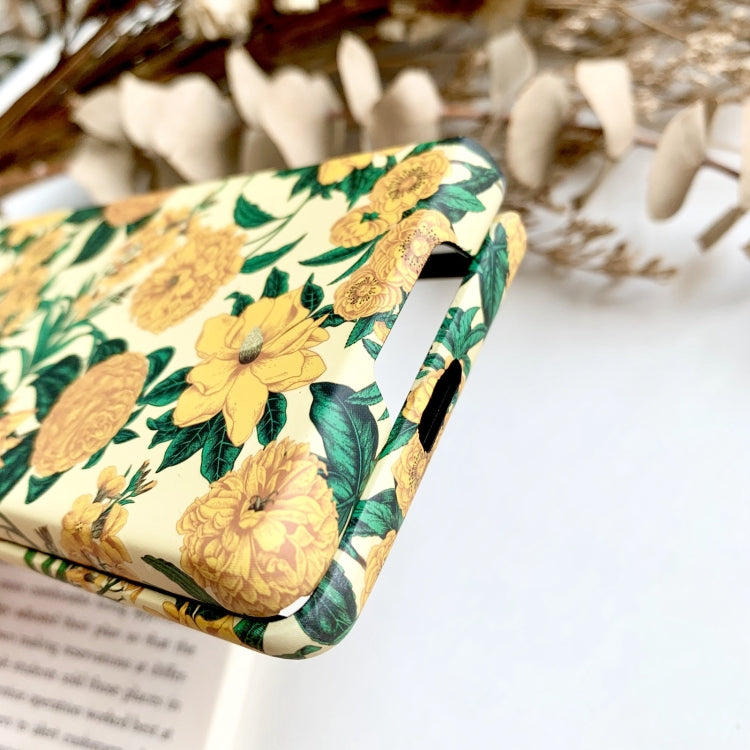 For Samsung Galaxy Z Fold2 5G Small Floral Shockproof PC + Water Paste Folding Phone Protective Case