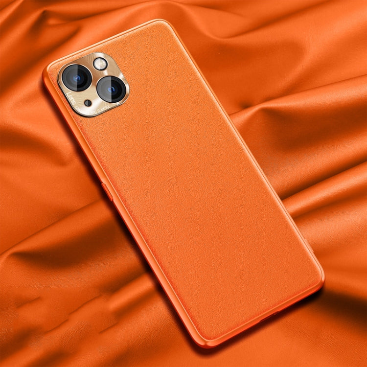 For iPhone 13 Silicone Pure Skin Leather Full Coverage Shockproof Phone Case