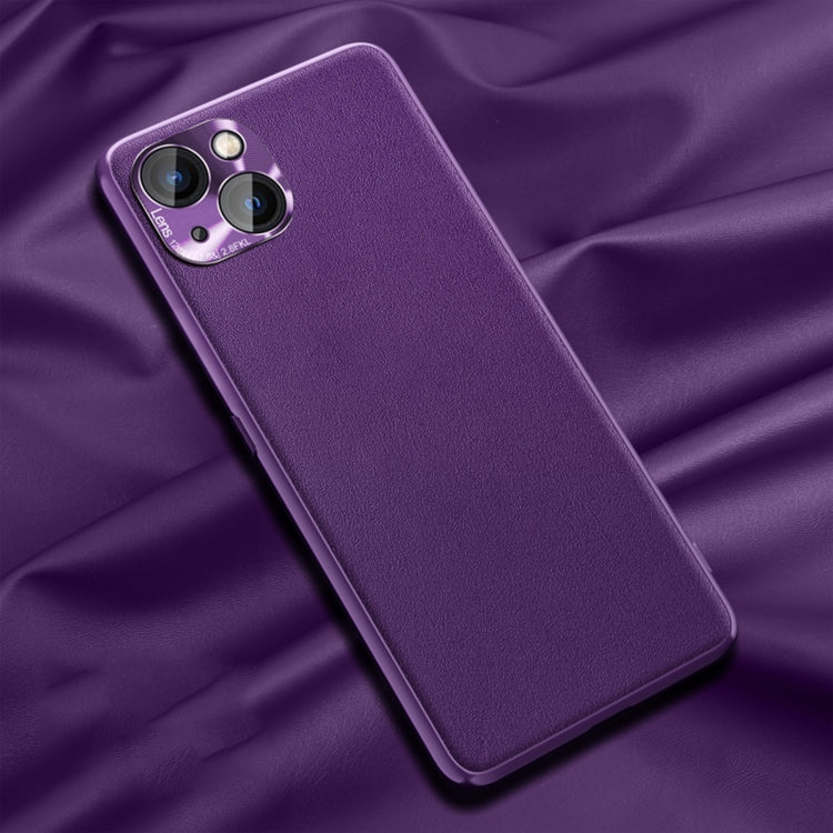 For iPhone 13 Silicone Pure Skin Leather Full Coverage Shockproof Phone Case