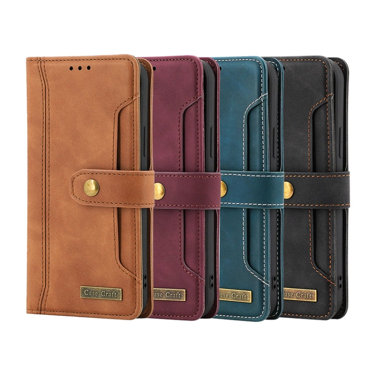For Samsung Galaxy A72 5G / 4G Copper Buckle Horizontal Flip Leather Phone Case with Holder & Card Slots & Wallet