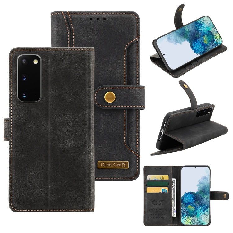 For Samsung Galaxy S20 Copper Buckle Horizontal Flip Leather Phone Case with Holder & Card Slots & Wallet