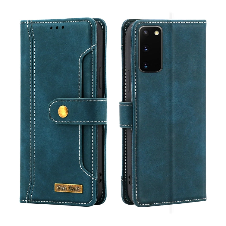 For Samsung Galaxy S20 Copper Buckle Horizontal Flip Leather Phone Case with Holder & Card Slots & Wallet