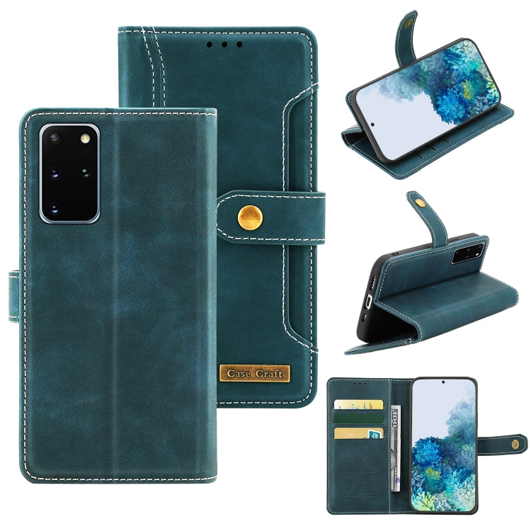 For Samsung Galaxy S20+ Copper Buckle Horizontal Flip Leather Phone Case with Holder & Card Slots & Wallet
