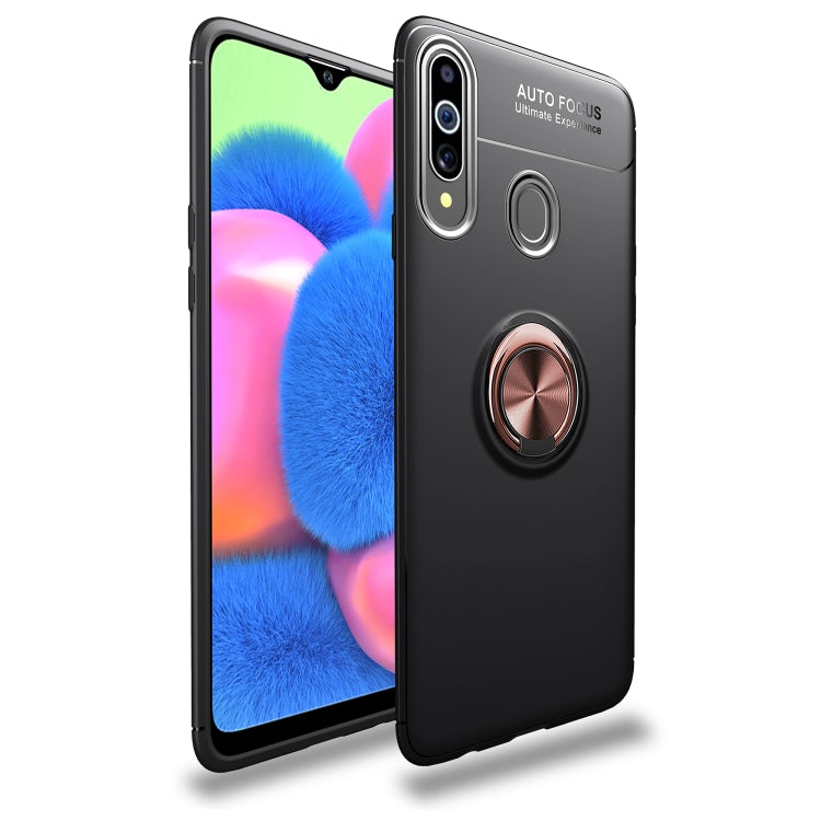 For Galaxy A20s Lenuo Shockproof TPU Protective Case with Invisible Holder