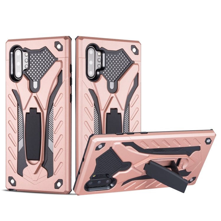 For Galaxy Note 10+ Shockproof TPU + PC Protective Case with Holder