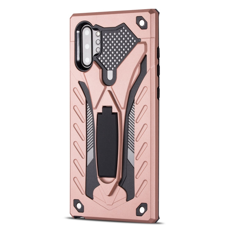 For Galaxy Note 10+ Shockproof TPU + PC Protective Case with Holder
