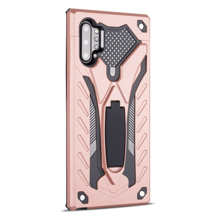 For Galaxy Note 10+ Shockproof TPU + PC Protective Case with Holder