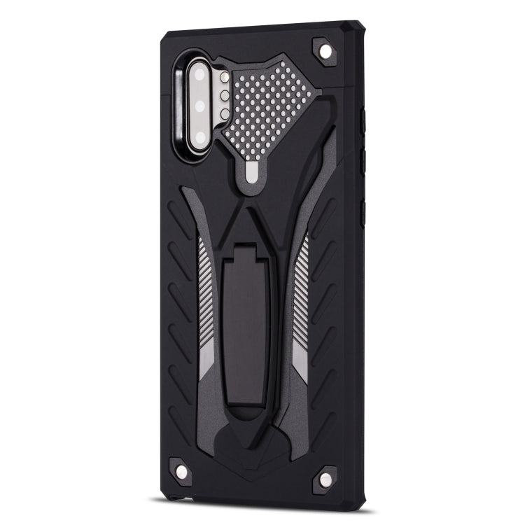 For Galaxy Note 10+ Shockproof TPU + PC Protective Case with Holder