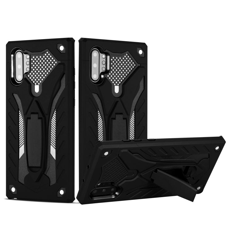 For Galaxy Note 10+ Shockproof TPU + PC Protective Case with Holder