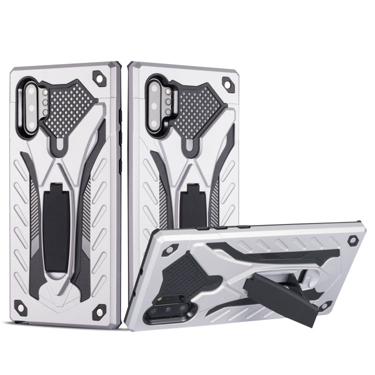For Galaxy Note 10+ Shockproof TPU + PC Protective Case with Holder