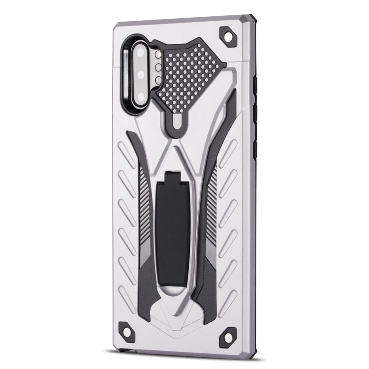 For Galaxy Note 10+ Shockproof TPU + PC Protective Case with Holder