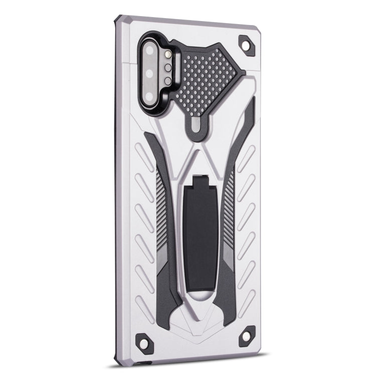 For Galaxy Note 10+ Shockproof TPU + PC Protective Case with Holder