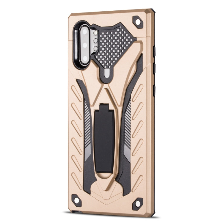 For Galaxy Note 10+ Shockproof TPU + PC Protective Case with Holder