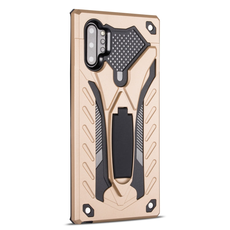 For Galaxy Note 10+ Shockproof TPU + PC Protective Case with Holder