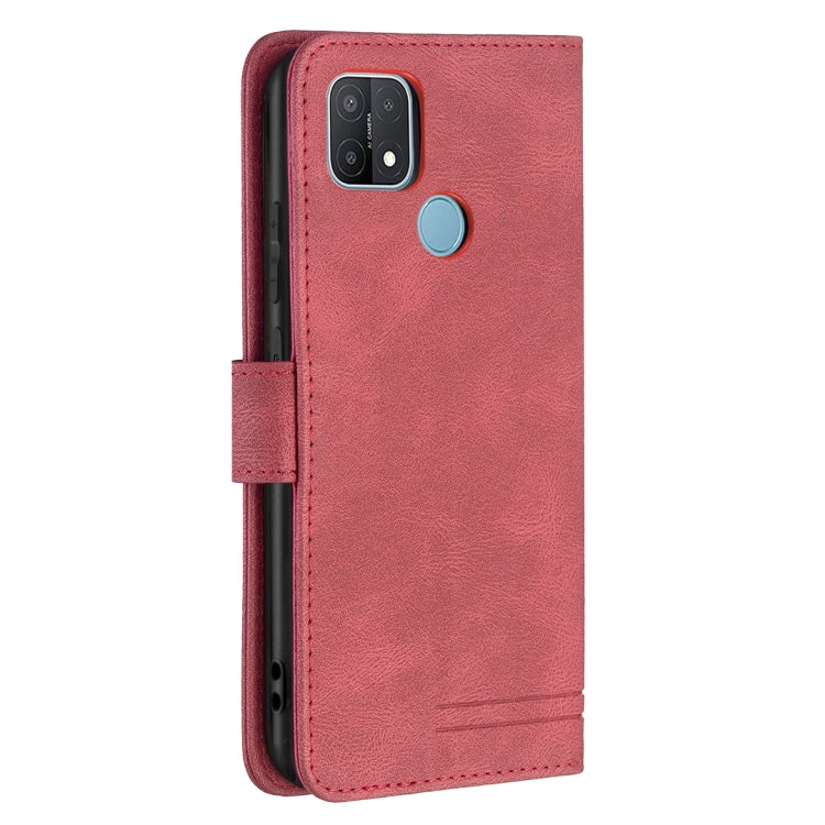 For OPPO A15 Magnetic Clasp RFID Blocking Anti-Theft Leather Case with Holder & Card Slots & Wallet