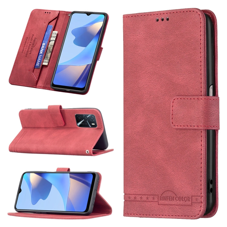 For OPPO A16/ A16s/ A54s/ A55 5G/ A53s 5G Magnetic Clasp RFID Blocking Anti-Theft Leather Case with Holder & Card Slots & Wallet