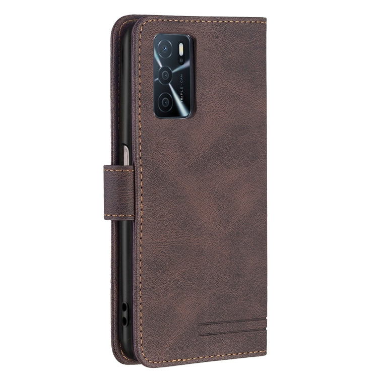 For OPPO A16/ A16s/ A54s/ A55 5G/ A53s 5G Magnetic Clasp RFID Blocking Anti-Theft Leather Case with Holder & Card Slots & Wallet