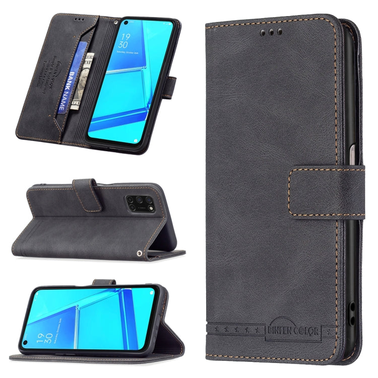 For OPPO A72 / A52 / A92 Magnetic Clasp RFID Blocking Anti-Theft Leather Case with Holder & Card Slots & Wallet