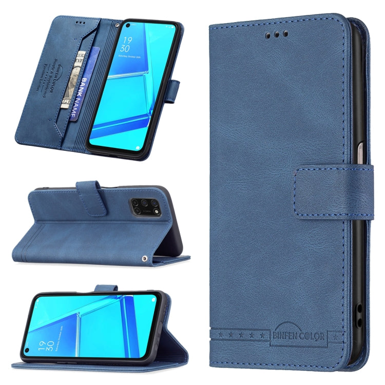 For OPPO A72 / A52 / A92 Magnetic Clasp RFID Blocking Anti-Theft Leather Case with Holder & Card Slots & Wallet