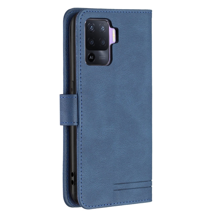 For OPPO A94 4G / Reno5 F / F19 Pro Magnetic Clasp RFID Blocking Anti-Theft Leather Case with Holder & Card Slots & Wallet