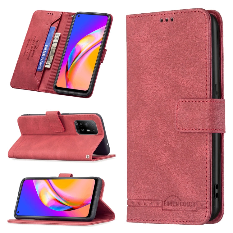For OPPO A94 5G/ F19 Pro Plus/ Reno5 Z 5G Magnetic Clasp RFID Blocking Anti-Theft Leather Case with Holder & Card Slots & Wallet