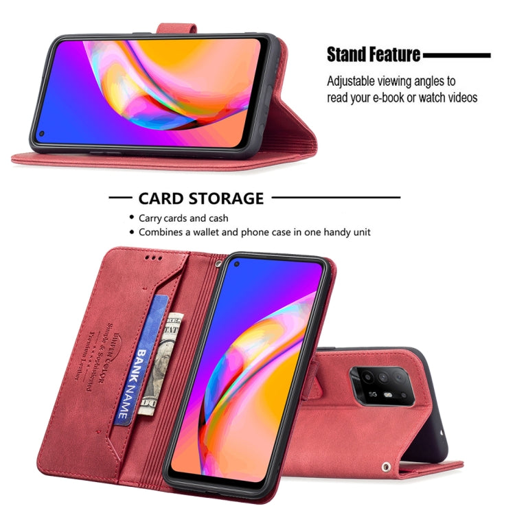 For OPPO A94 5G/ F19 Pro Plus/ Reno5 Z 5G Magnetic Clasp RFID Blocking Anti-Theft Leather Case with Holder & Card Slots & Wallet