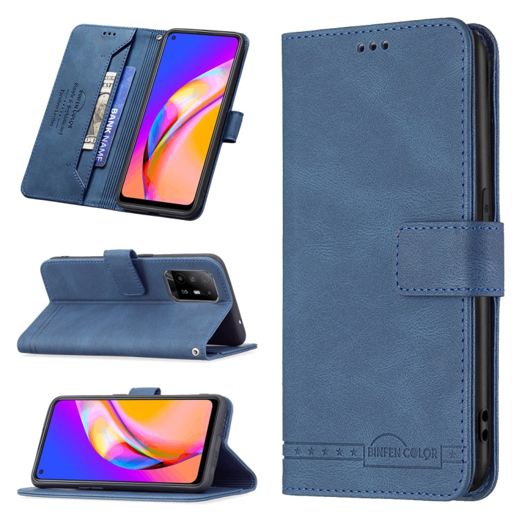 For OPPO A94 5G/ F19 Pro Plus/ Reno5 Z 5G Magnetic Clasp RFID Blocking Anti-Theft Leather Case with Holder & Card Slots & Wallet