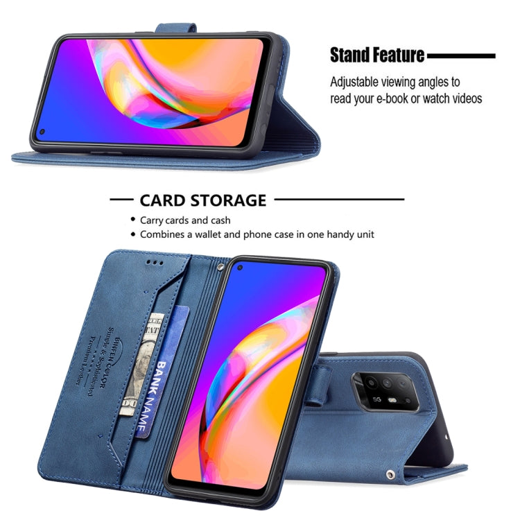 For OPPO A94 5G/ F19 Pro Plus/ Reno5 Z 5G Magnetic Clasp RFID Blocking Anti-Theft Leather Case with Holder & Card Slots & Wallet