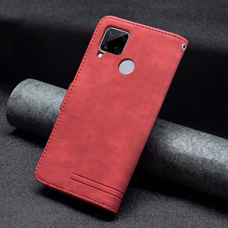 For OPPO Realme C12 / C15 / C25 Magnetic Clasp RFID Blocking Anti-Theft Leather Case with Holder & Card Slots & Wallet