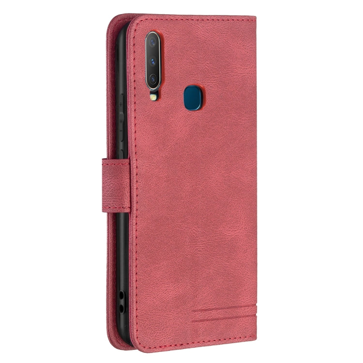 For vivo Y11 / Y15 / Y12 / Y17 Magnetic Clasp RFID Blocking Anti-Theft Leather Case with Holder & Card Slots & Wallet