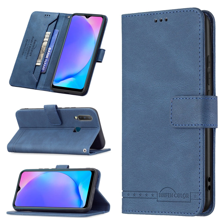 For vivo Y11 / Y15 / Y12 / Y17 Magnetic Clasp RFID Blocking Anti-Theft Leather Case with Holder & Card Slots & Wallet