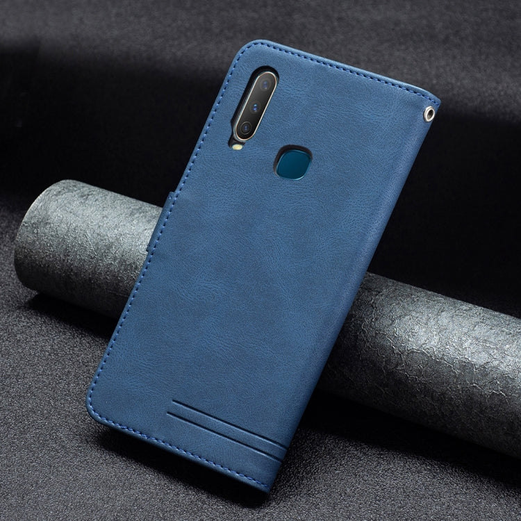 For vivo Y11 / Y15 / Y12 / Y17 Magnetic Clasp RFID Blocking Anti-Theft Leather Case with Holder & Card Slots & Wallet