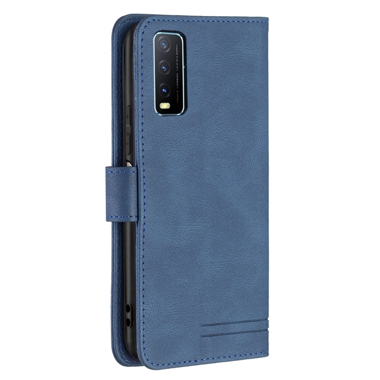 For vivo Y20 Magnetic Clasp RFID Blocking Anti-Theft Leather Case with Holder & Card Slots & Wallet