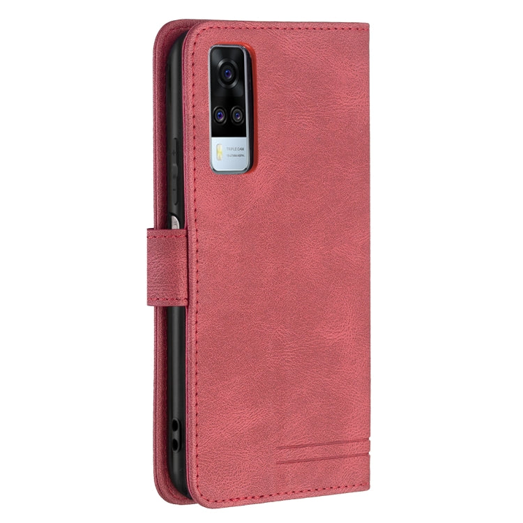 For vivo Y51 2020 / Y51a / Y51s Magnetic Clasp RFID Blocking Anti-Theft Leather Case with Holder & Card Slots & Wallet