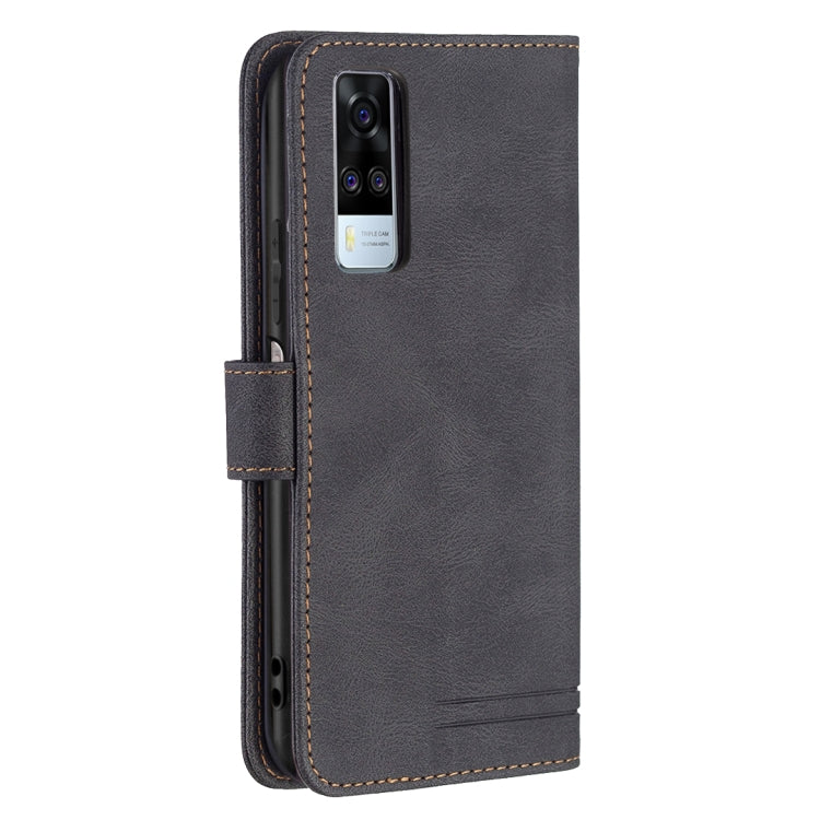 For vivo Y51 2020 / Y51a / Y51s Magnetic Clasp RFID Blocking Anti-Theft Leather Case with Holder & Card Slots & Wallet