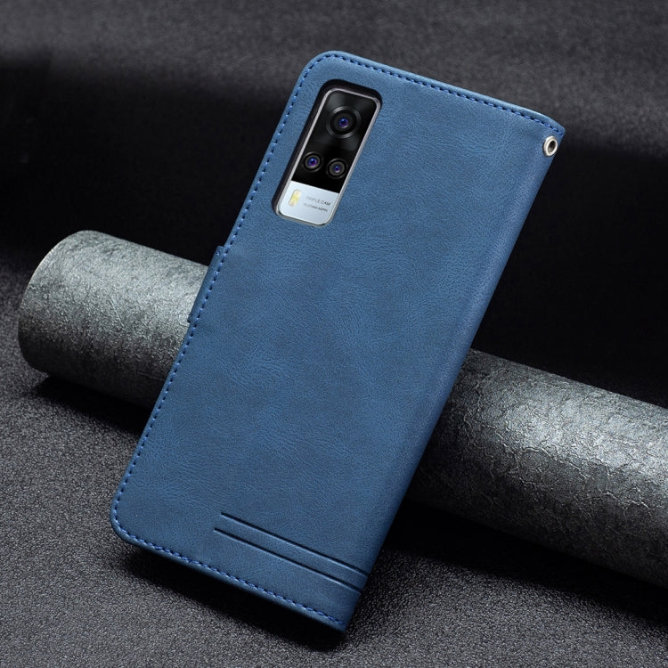 For vivo Y51 2020 / Y51a / Y51s Magnetic Clasp RFID Blocking Anti-Theft Leather Case with Holder & Card Slots & Wallet