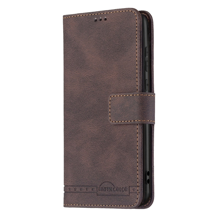 For Samsung Galaxy A21s Magnetic Clasp RFID Blocking Anti-Theft Leather Case with Holder & Card Slots & Wallet