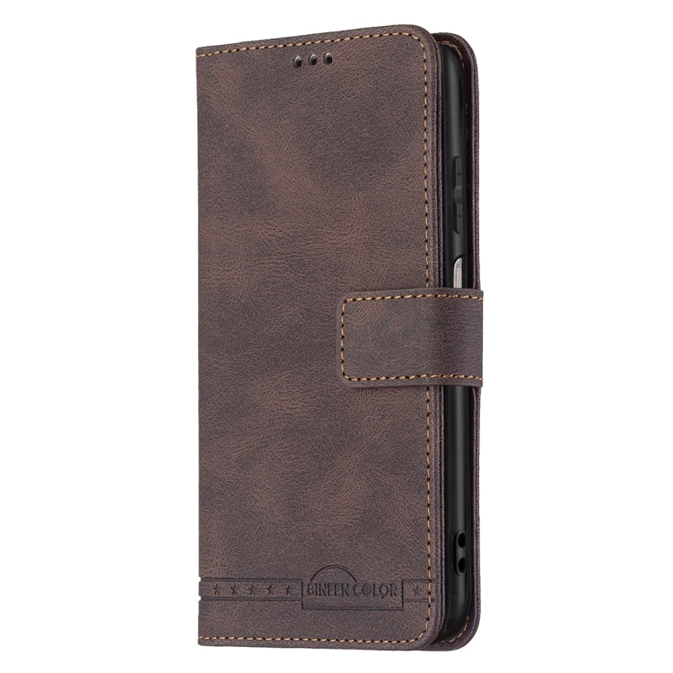 For Samsung Galaxy A22 4G Magnetic Clasp RFID Blocking Anti-Theft Leather Case with Holder & Card Slots & Wallet